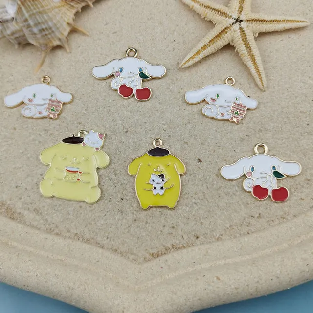 Cute Dog Metal Pendants Handmade