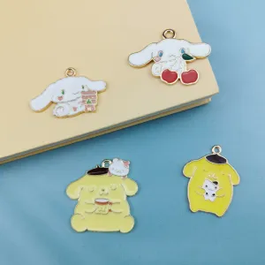 Cute Dog Metal Pendants Handmade