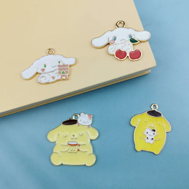 Cute Dog Metal Pendants Handmade