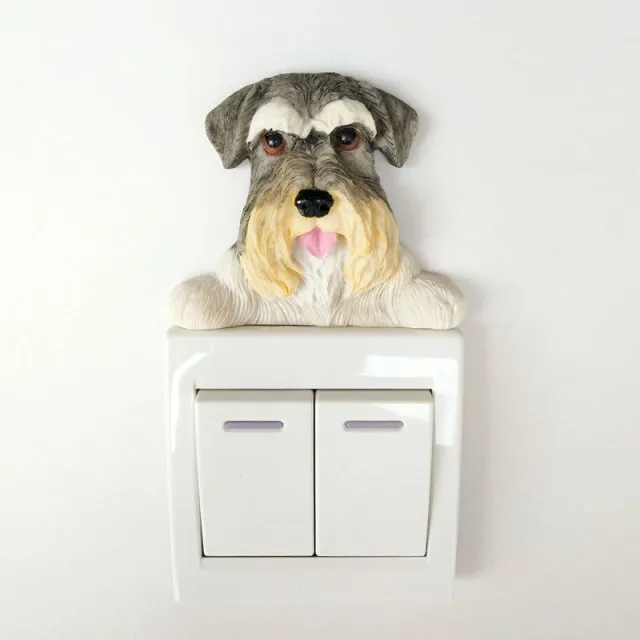 Cute Dog Resin Switch Sticker