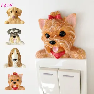 Cute Dog Resin Switch Sticker