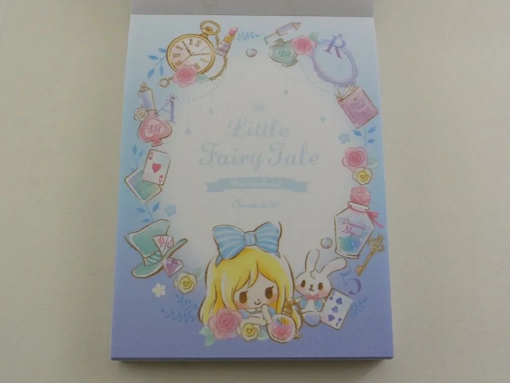 Cute Kawaii Q-Lia Little Fairy Tale Alice Mini Notepad / Memo Pad - O - Stationery Design Writing