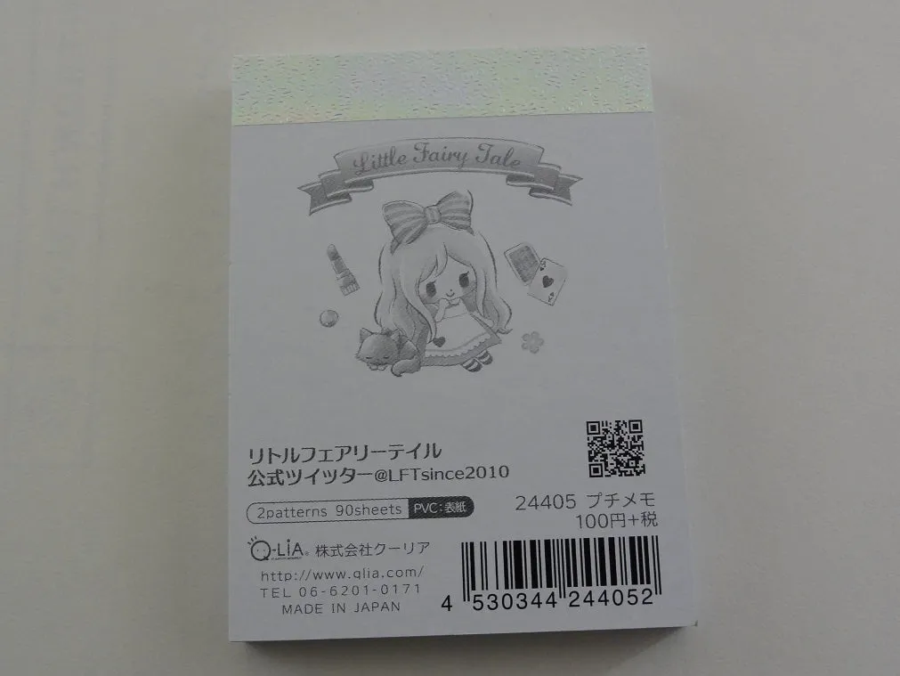 Cute Kawaii Q-Lia Little Fairy Tale Alice Mini Notepad / Memo Pad - O - Stationery Design Writing