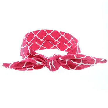 Cute Newborn Baby Cool Girls Printing Knot Elasticity Headband Cotton Children Girls Baby Hair Accessories