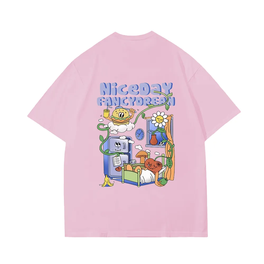 Cute Niceday Cartoon Burger T-Shirt