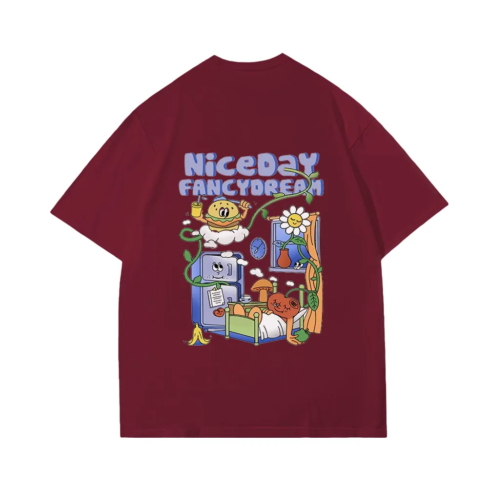 Cute Niceday Cartoon Burger T-Shirt