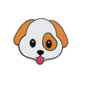 Cute Puppy Emoji – Enamel Dog Pin for your Life