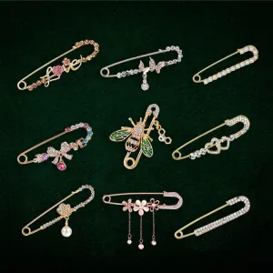 Cute Refined Crystal Rhinestone Branch Brooches