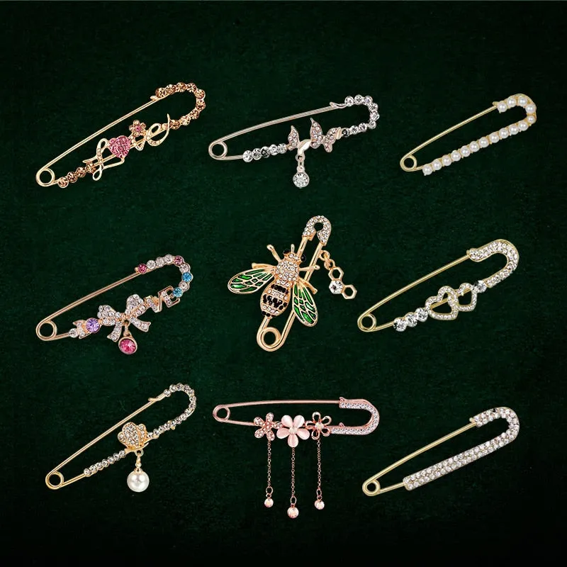 Cute Refined Crystal Rhinestone Branch Brooches