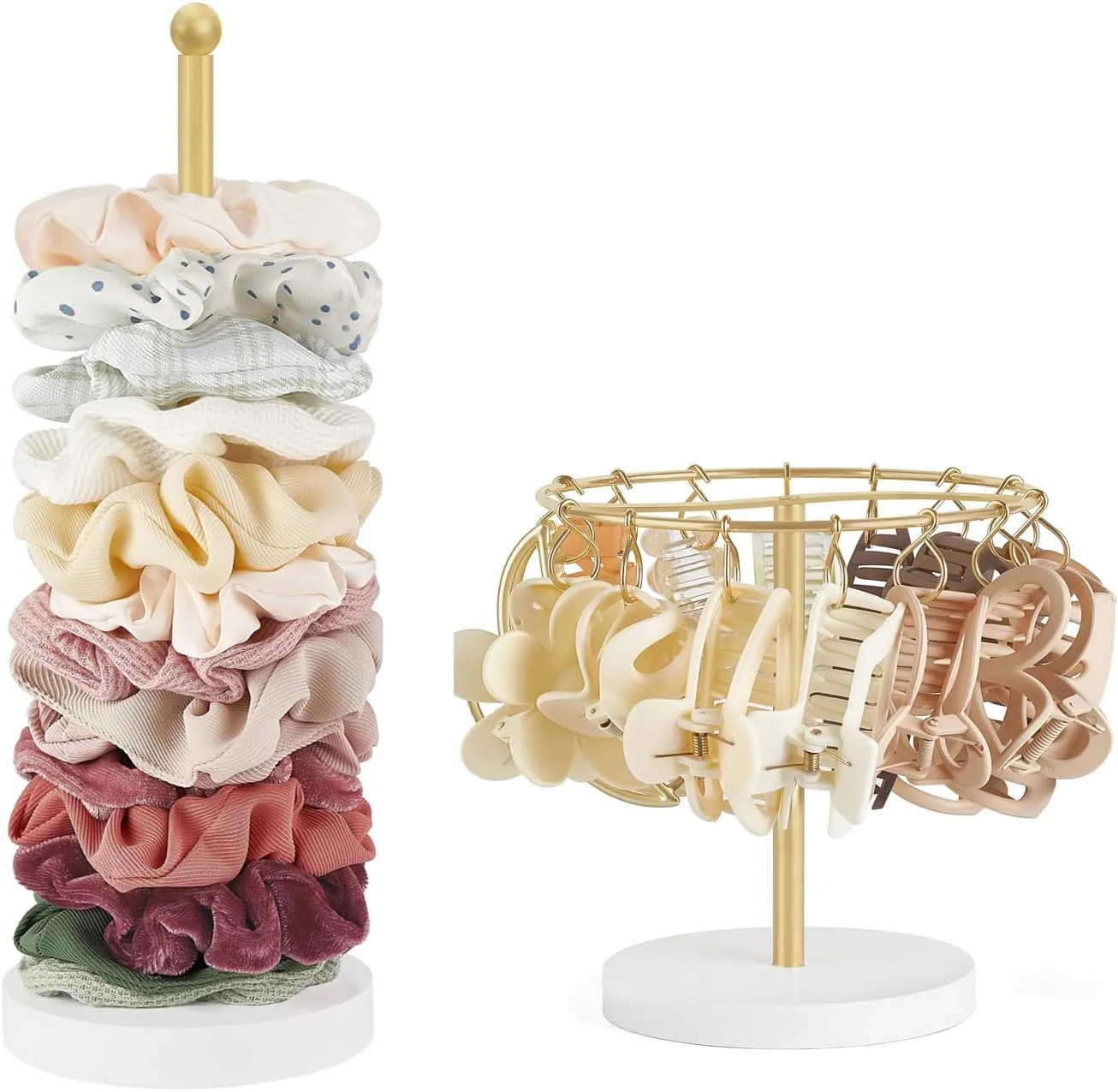 Dahey Claw Clip Organizer and Scrunchie Holder Hair Accessories Organizer Bedroom Bathroom College Dorm Room Decor for Women and Girls