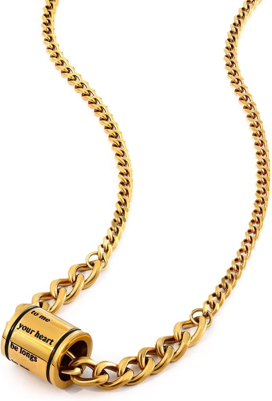 Dainty 18k Gold-Plated Necklaces For Women Cuban Link Chain With Cylinder Pendant – Minimalist Jewelry To Elevate Your Look A Modern Heirloom Blending Sleek Style With Emotional Depth