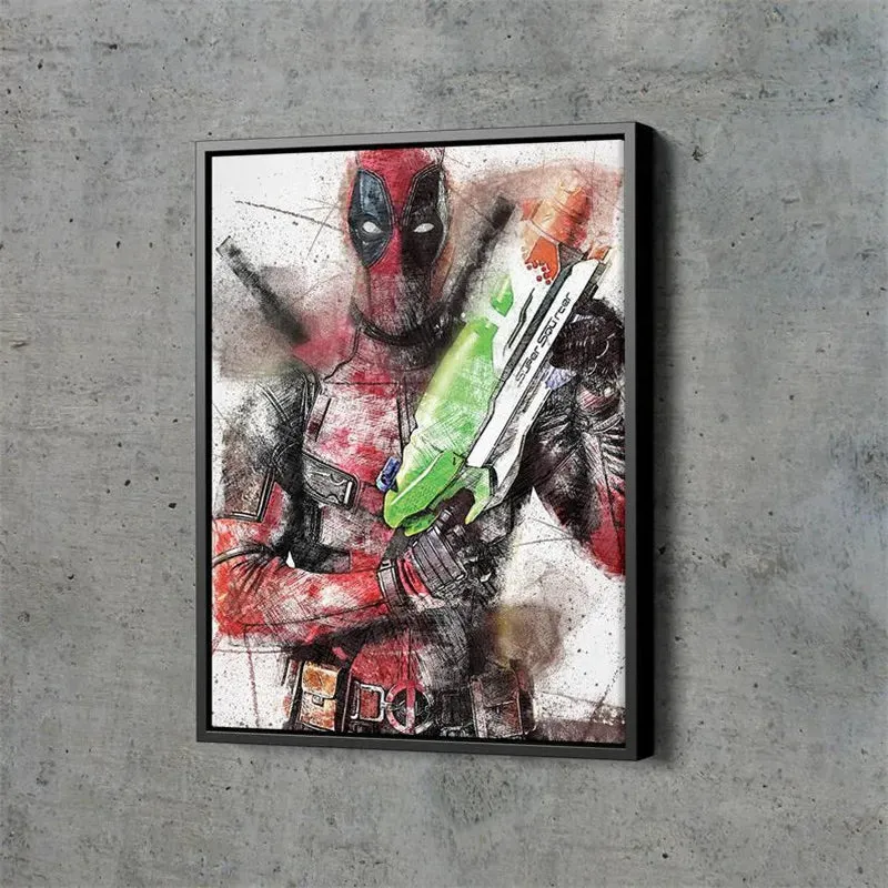 Deadpool Super Soaker Superhero Poster