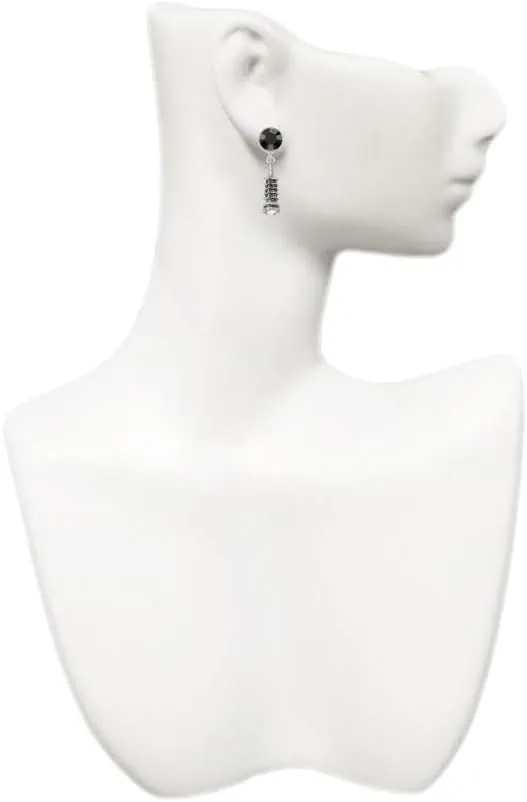 Delight Jewelry Pagoda with Clear Crystal - Large Crystal Clip on Earrings