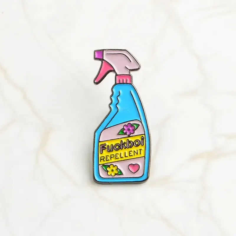 Detergents Pin Collection Brooch