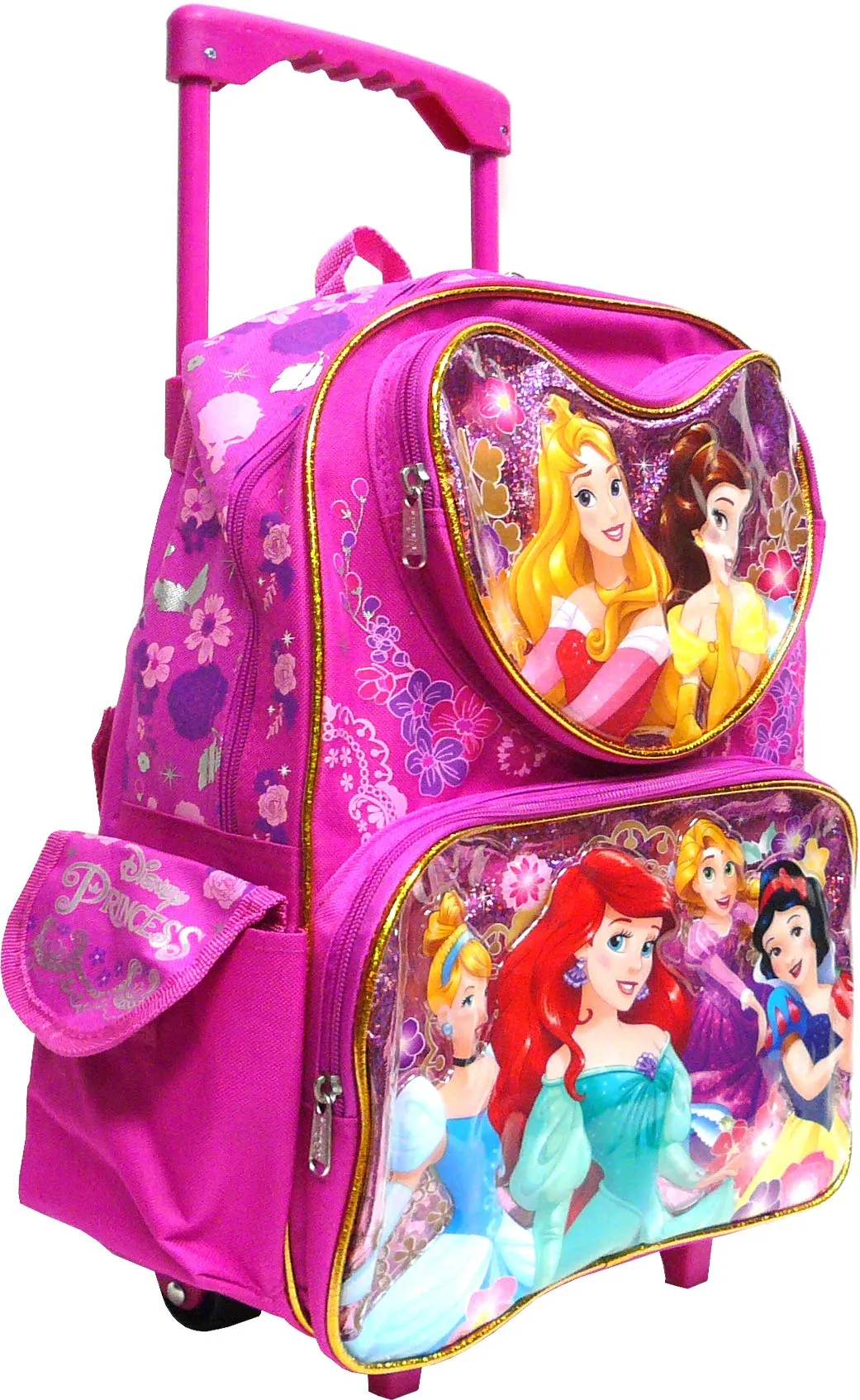 Disney Princess 12" Rolling Backpack (Featuring the 6 Princesses), Sunglasses -