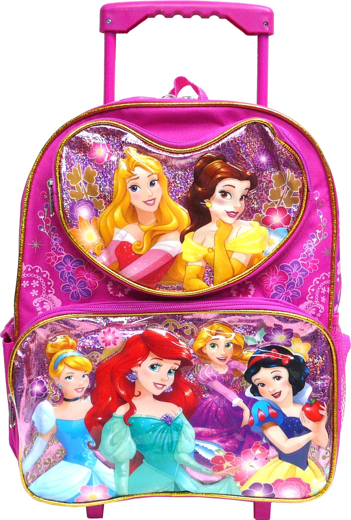 Disney Princess 12" Rolling Backpack (Featuring the 6 Princesses), Sunglasses -