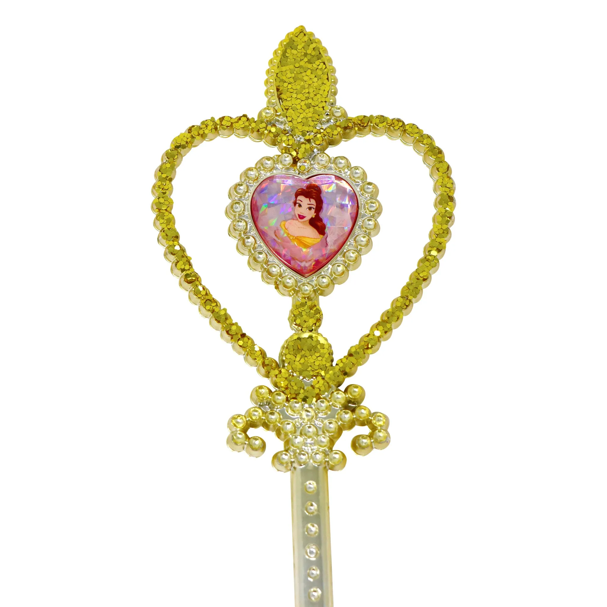 Disney Princess Belle Heart Gemstone & Glitter Wand