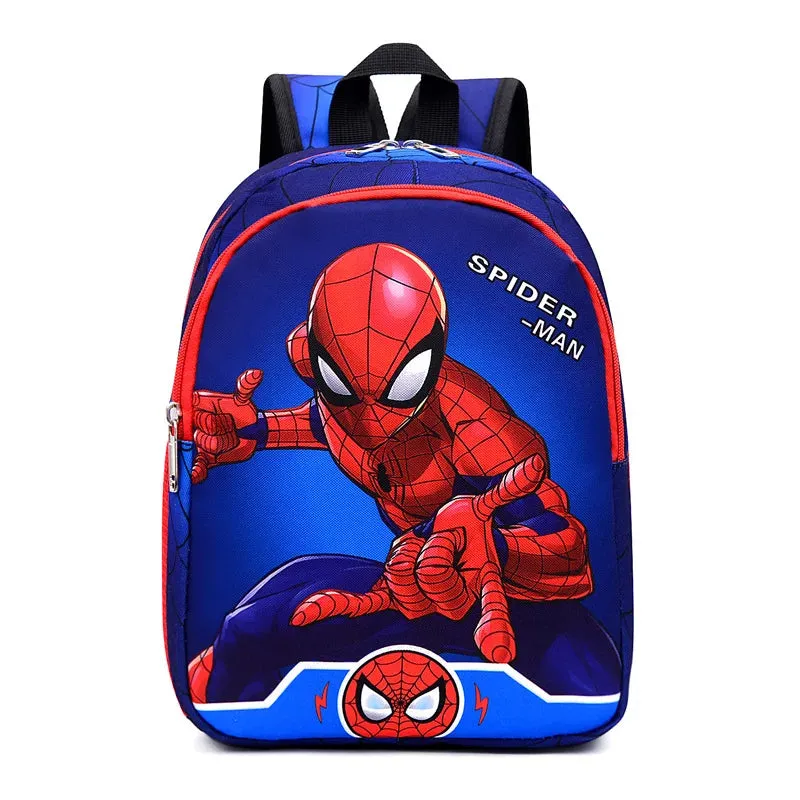 Disney Spiderman & Captain America Backpack for Kids - Cartoon School Bag for Boys