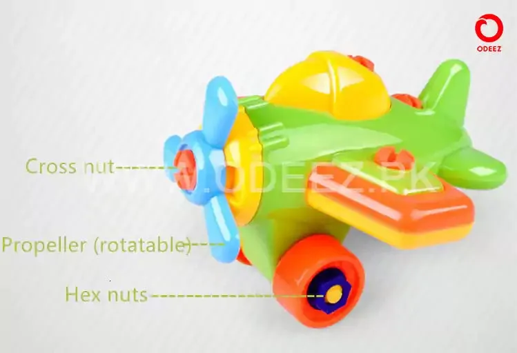 DIY Cartoon Airplane Assembling For Toddlers