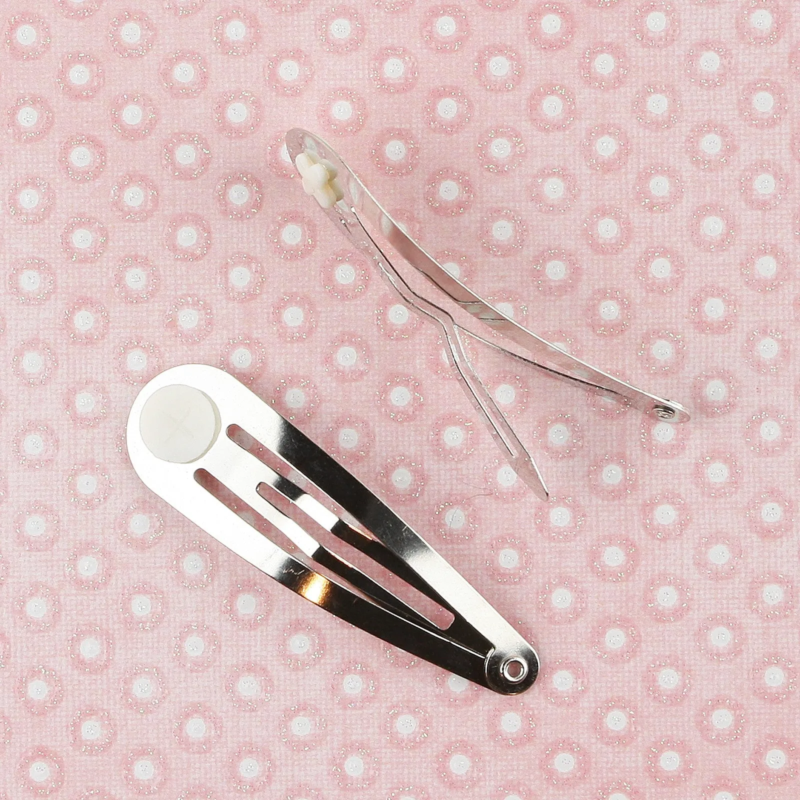 DIY - LARGE - Size 36 Cover Button Barrettes KIT - Makes 10