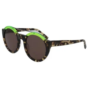 Dkny Women's Sunglasses - Tokyo Tort Plastic Round Frame Brown Lens | DKNY DK530S 281