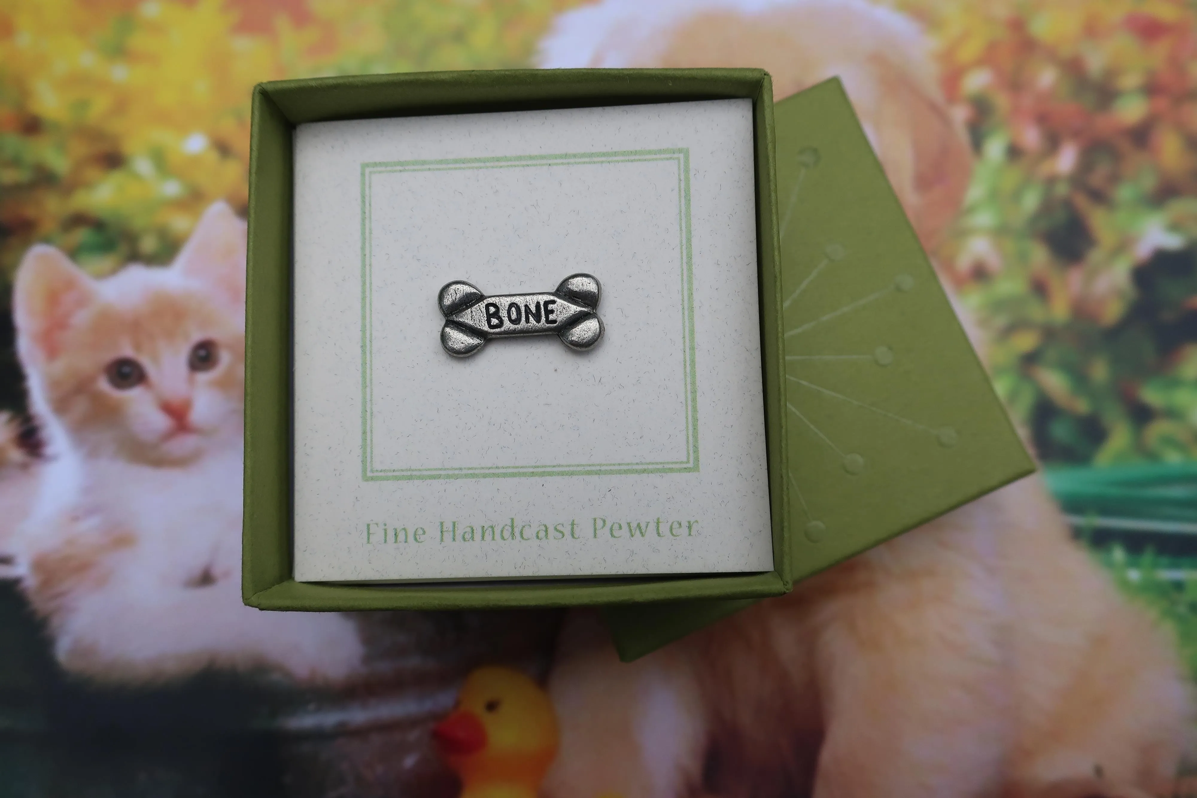 Dog Bone Lapel Pin