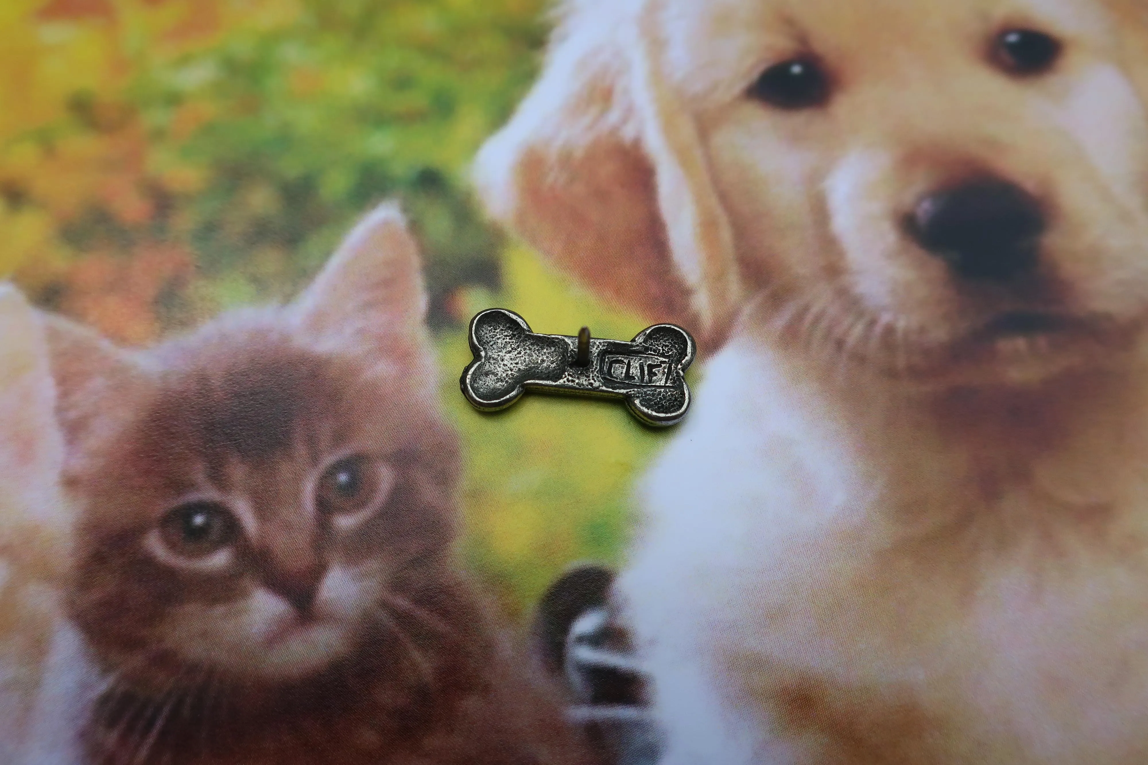 Dog Bone Lapel Pin