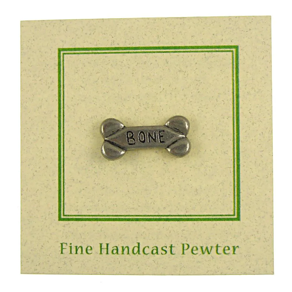 Dog Bone Lapel Pin