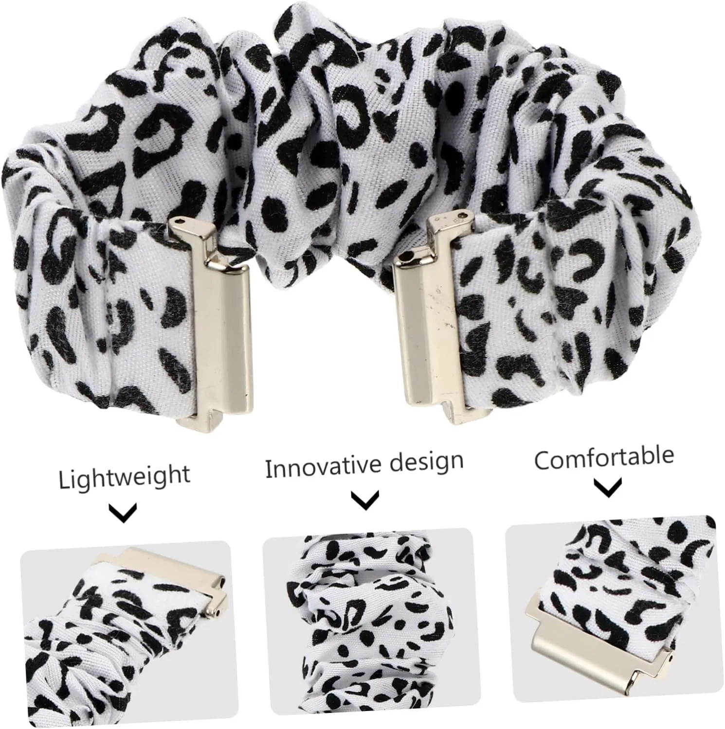 DOITOOL Strap Wristwatch Band Wrist Bracelet Watch Replacement Band Fashion Watchband Scrunchie Watch Band