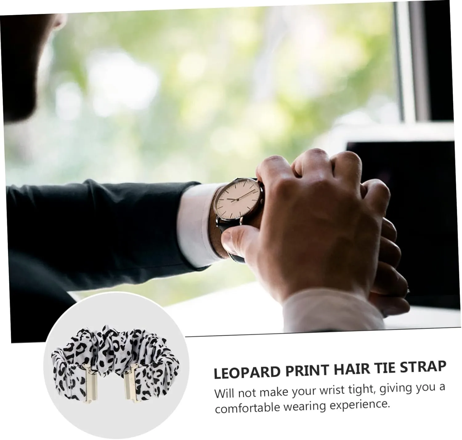 DOITOOL Strap Wristwatch Band Wrist Bracelet Watch Replacement Band Fashion Watchband Scrunchie Watch Band