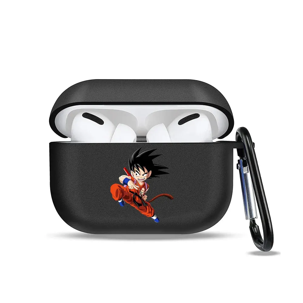 Dragon Ball Z AirPod Case Black Wukong Earphone Protective Case Anime Cartoon