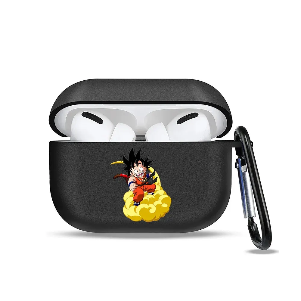 Dragon Ball Z AirPod Case Black Wukong Earphone Protective Case Anime Cartoon