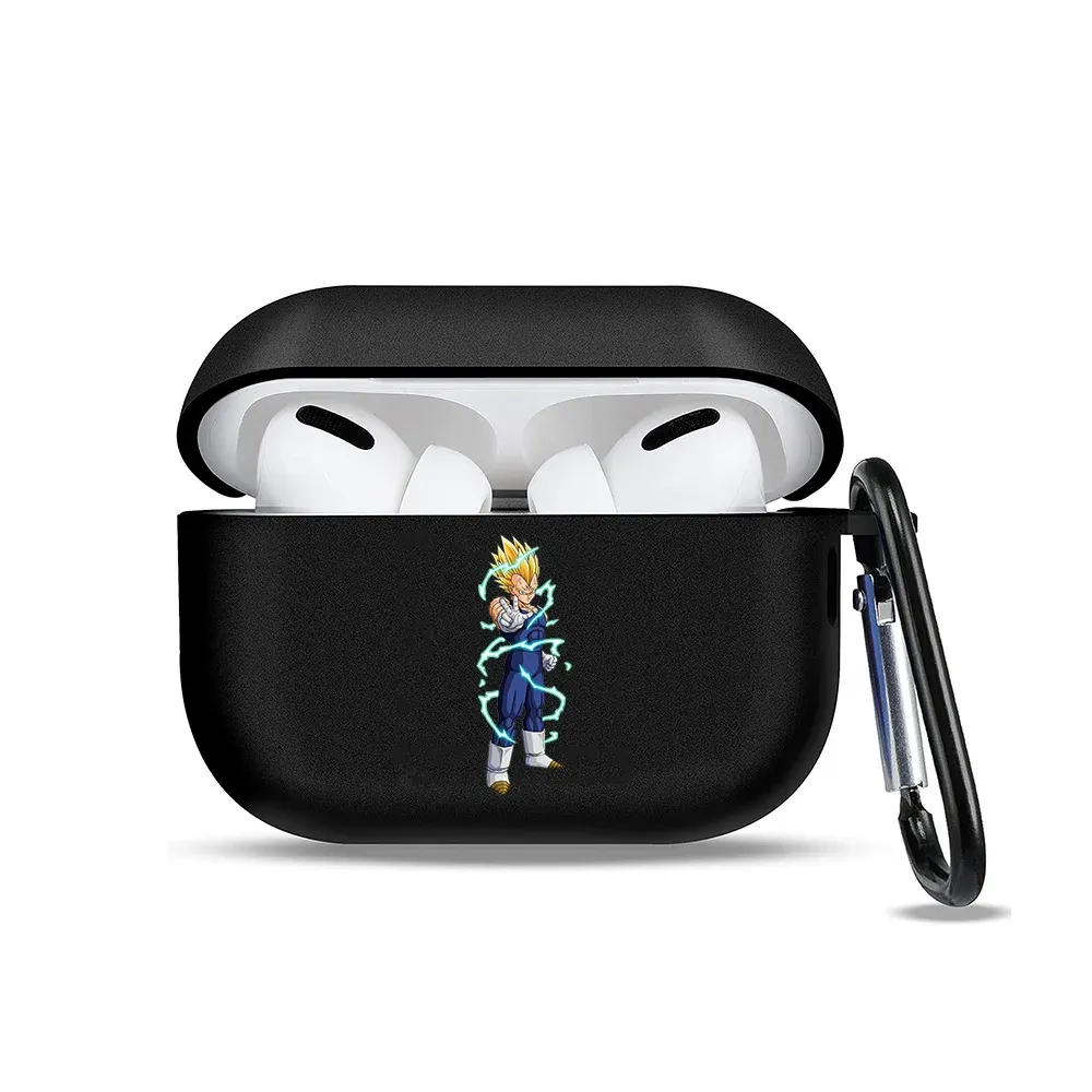 Dragon Ball Z AirPod Case Black Wukong Earphone Protective Case Anime Cartoon