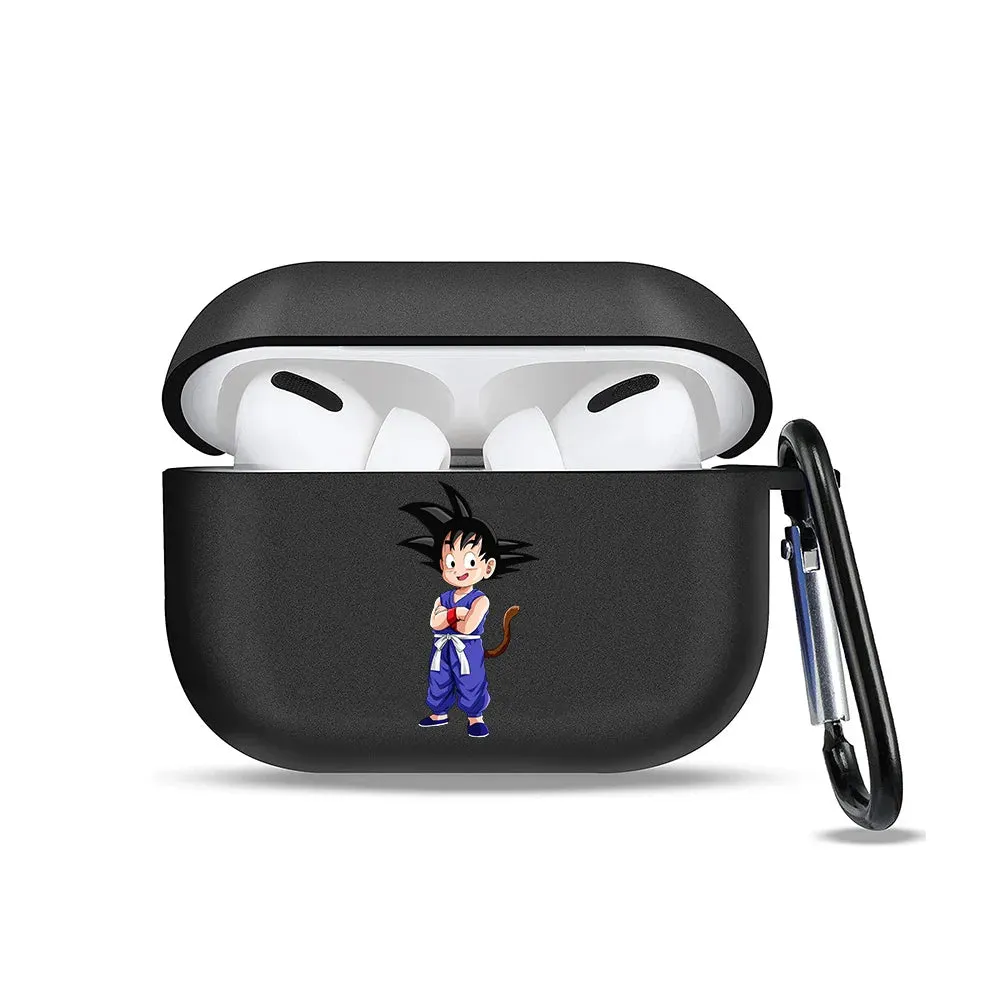 Dragon Ball Z AirPod Case Black Wukong Earphone Protective Case Anime Cartoon