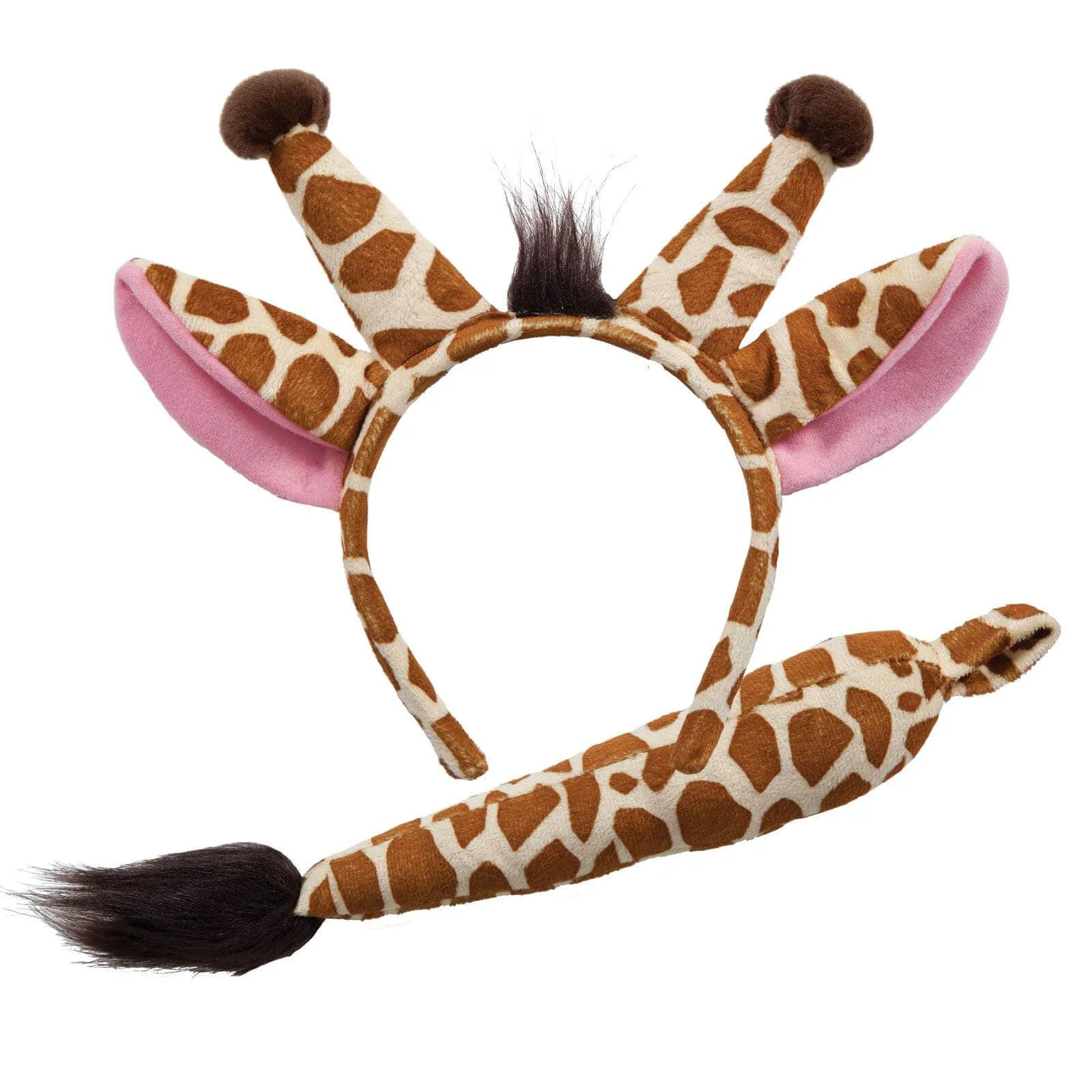 Ears & Tail Set Kids Wild Animals Fancy Dress Zoo Safari