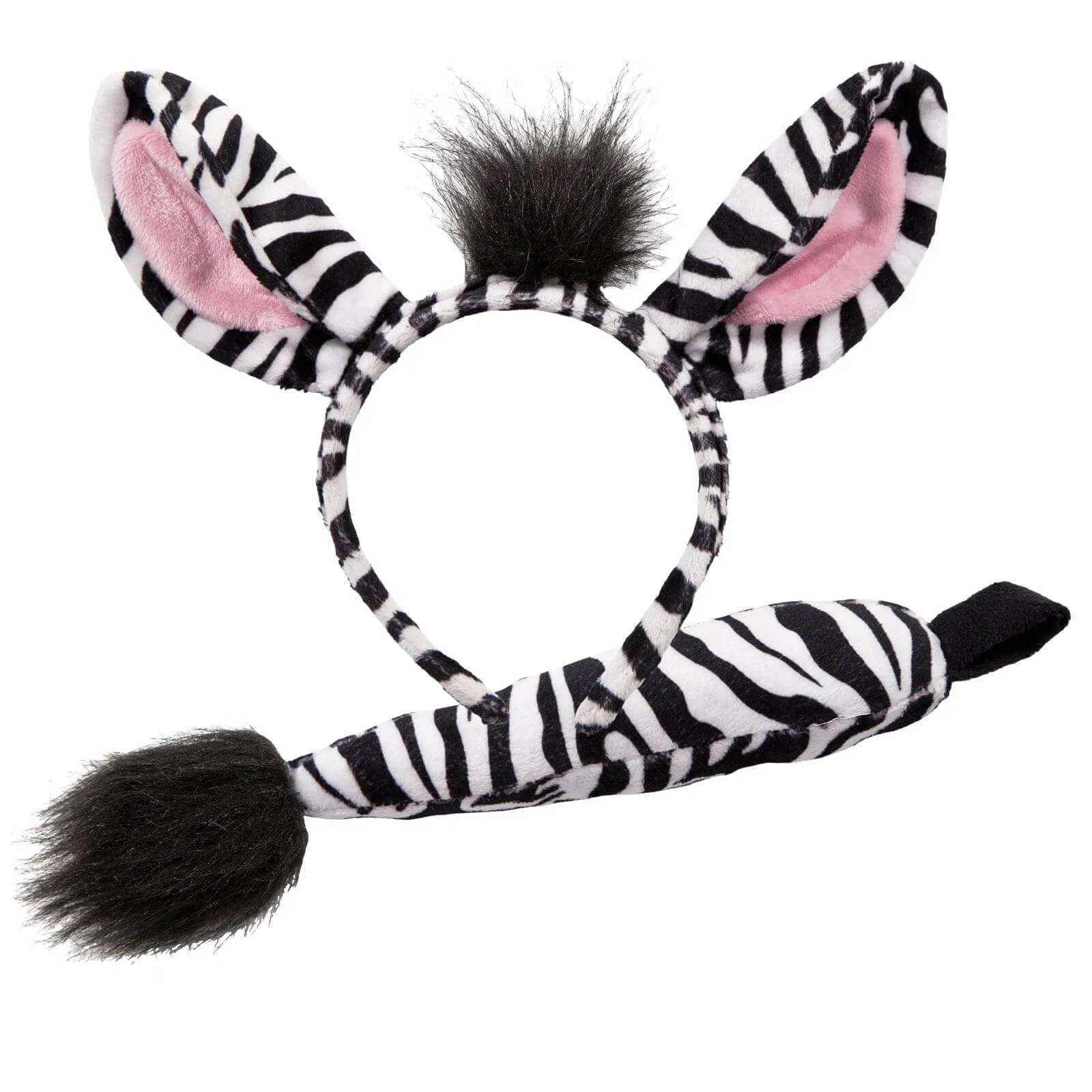 Ears & Tail Set Kids Wild Animals Fancy Dress Zoo Safari