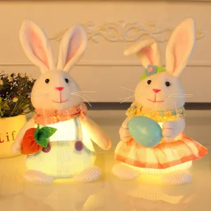 Easter Cartoon Cute Newspaper Egg Radish Luminous Rabbit