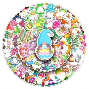 Easter Dwarf Cartoon Vinyl Stickers