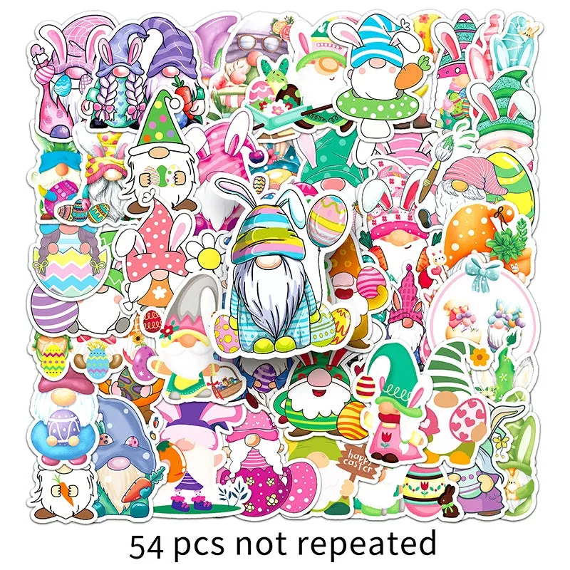 Easter Dwarf Cartoon Vinyl Stickers