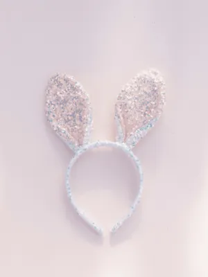 Easter Sequin Bunny Ears Headband