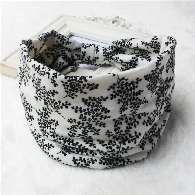 Elastic Headbands-Wide Patterned