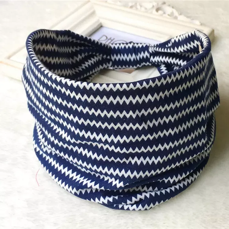 Elastic Headbands-Wide Patterned