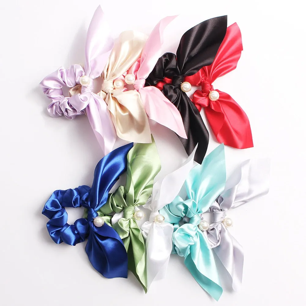 Elastic Ribbon Bow Hair Band for Girls