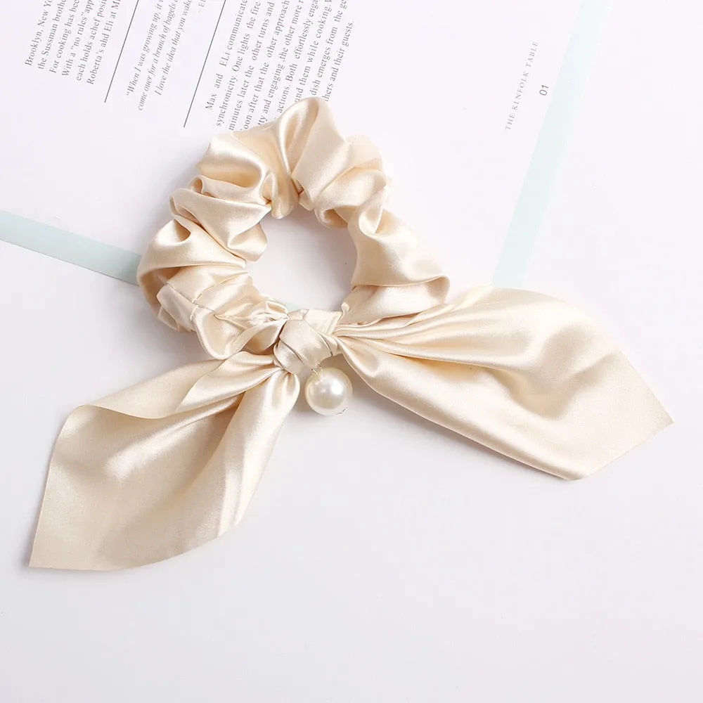 Elastic Ribbon Bow Hair Band for Girls