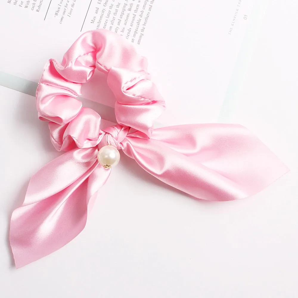 Elastic Ribbon Bow Hair Band for Girls