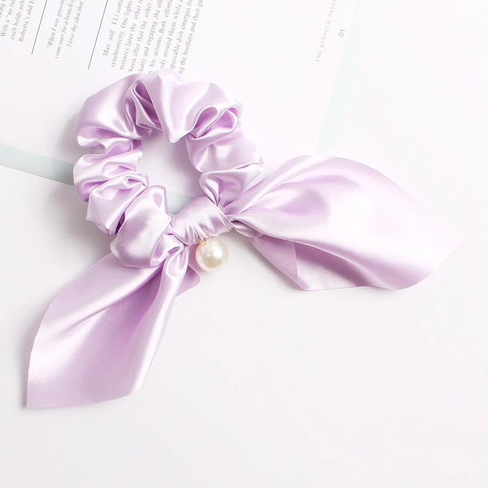 Elastic Ribbon Bow Hair Band for Girls