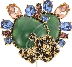 Elegant Green Heart Dangle Earrings Vintage Rhinestone Teardrop Jewelry for Weddings and Occasions Exquisite Craftsmanship Statement Green Jewelry for Women