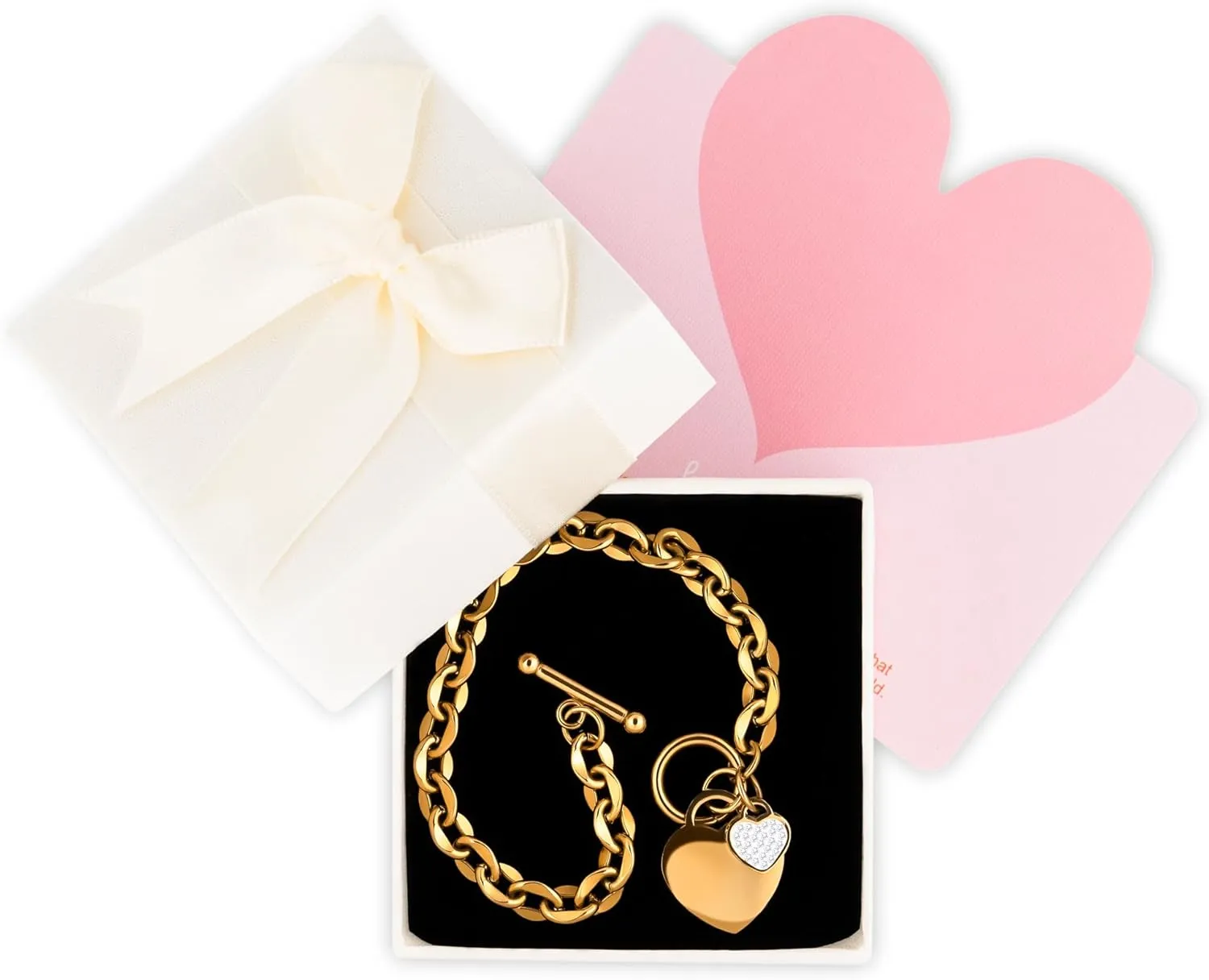 Elegant Heart Bracelet for Women – Dainty, Charm, Minimalist Jewelry, Perfect Romantic Gift