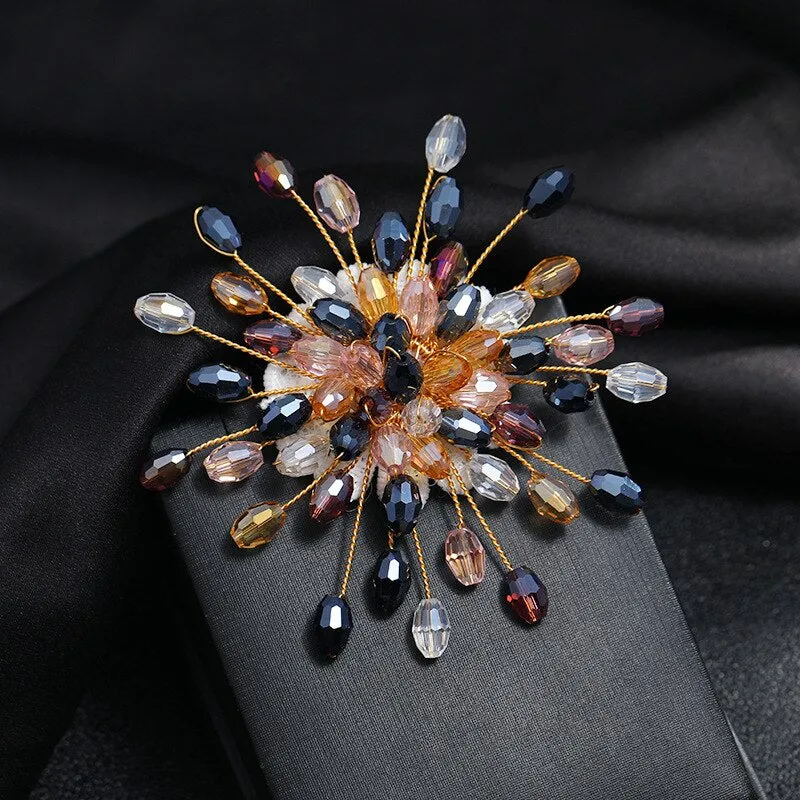Elegant Luxury Imitation Pearl Rhinestone Brooch