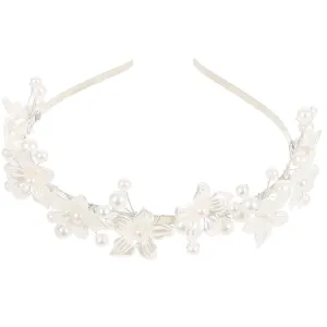 Elegant Pearl Headband Head Piece for Wedding Pearl Hair Accessories for Bridal Bridesmaid and Holiday Events
